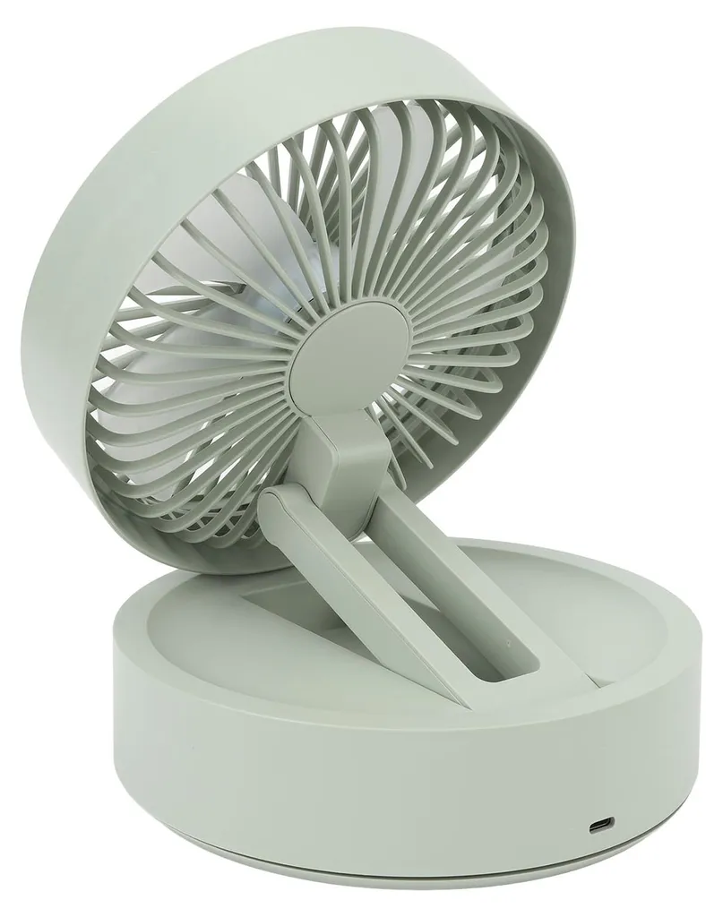 Ventilateur de bureau pliable avec écran numérique et télécommande USB - 4