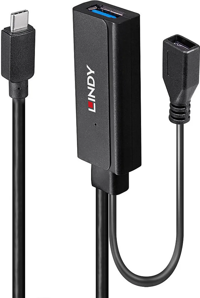 Rallonge USB 5m Active Lindy 43344 pour Connecter Webcam ou Disque Dur en USB-C