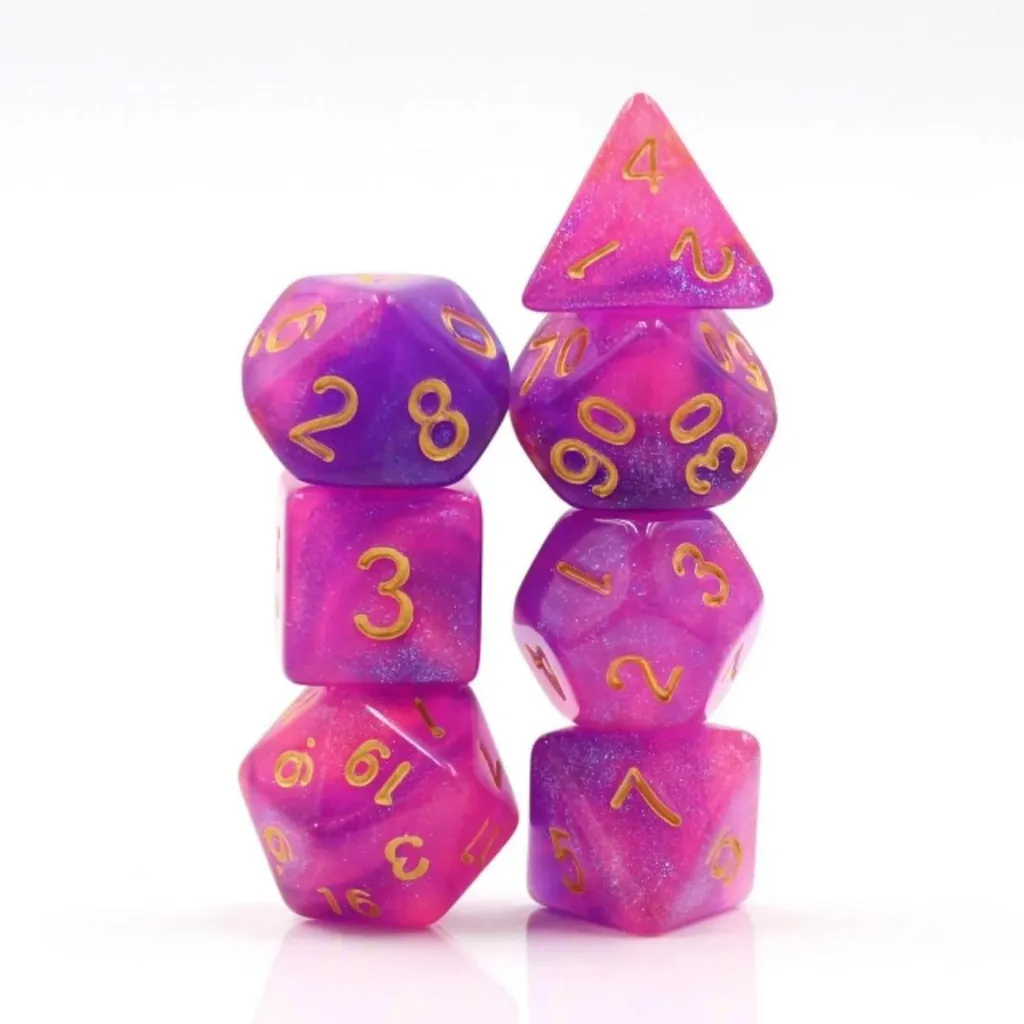 Jeu de dés Foam Brain Games Briar Rose Aurora pour JDR et RPG Fantasy