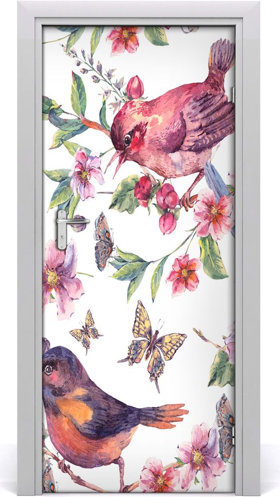 Tulup Türaufkleber 85x205 cm Dekorative Aufkleber Selbstklebend Wasserdichte Tapete Abnehmbar Schlafzimmer Wohnzimmer Wohnkultur - Schmetterling B...