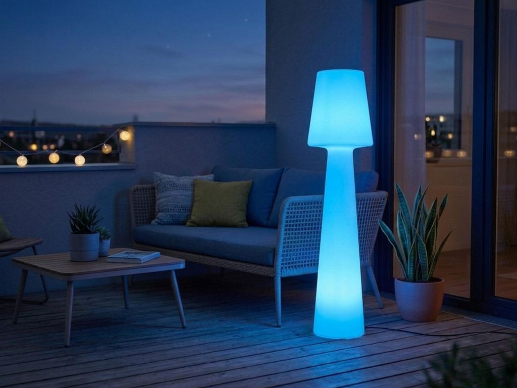Smartwares LED Außen-Stehleuchte IDE-60080 weiß 110 cm TW Produktbild 