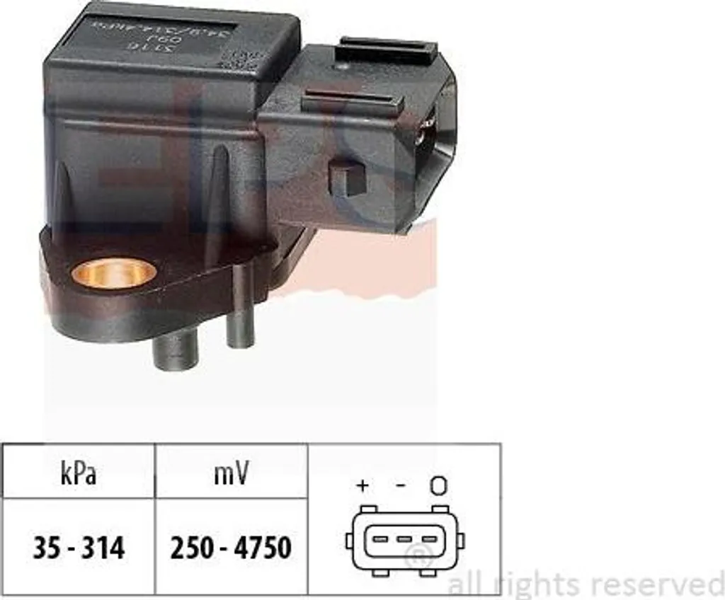 Capteur de pression d'air altitude OE 13617787142 pour BMW X3 et X5