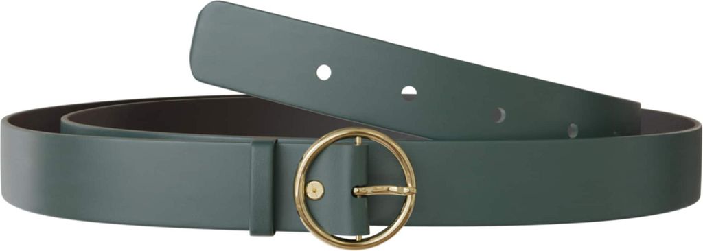Damen Gürtel Jeans Hosen Ledergürtel Echt Rind Leder 30645 Grün 110 cm