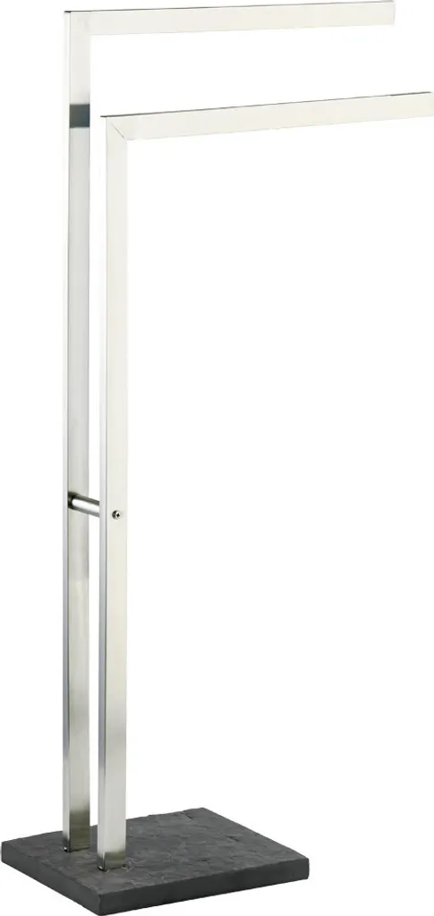Valet de nuit et Porte-habits Design en Acier Inoxydable et Ardoise