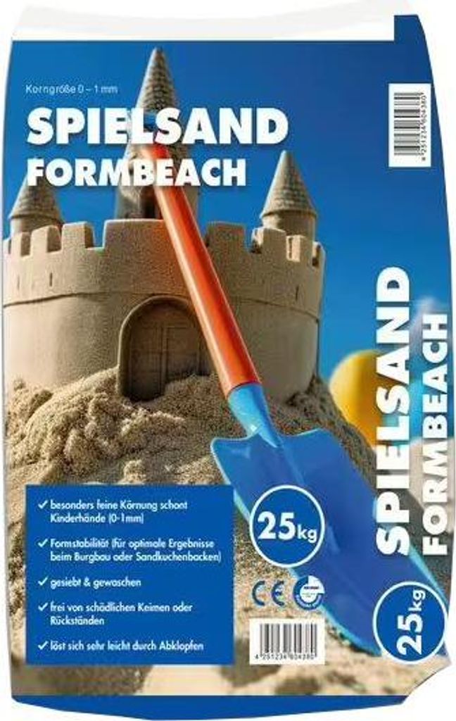 Spielsand 25 Kg Sack – Gewaschen, Sicher, Fleckenfrei Für Sandkasten