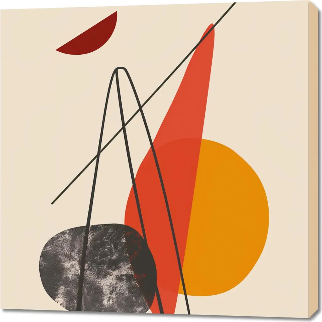 Tableau Forme Harmonieuse 90x90 cm : habillez vos murs vides avec style
