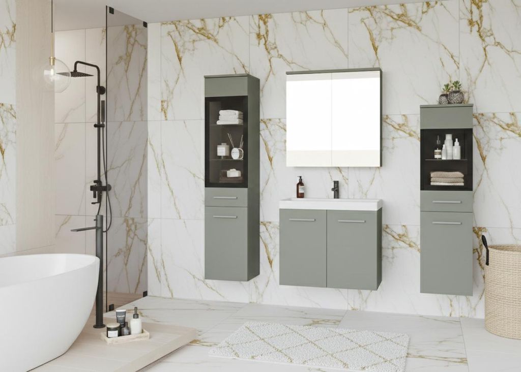 MINIO Badmöbel-Set "MARIT II", Badezimmermöbel mit Produktbild 