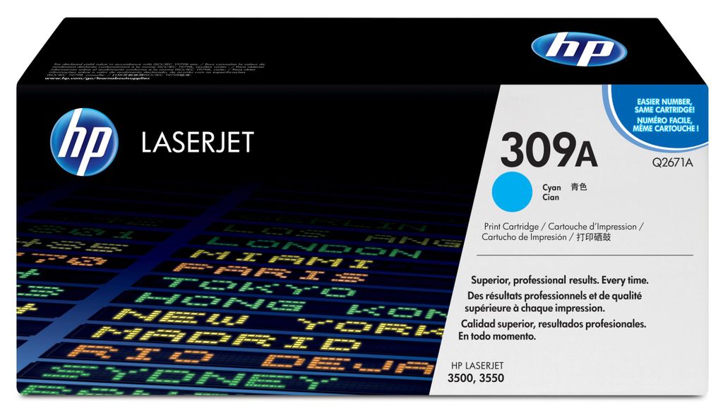 Original Toner für hp ColorLaserJet 3500/3500N/3550 cyan