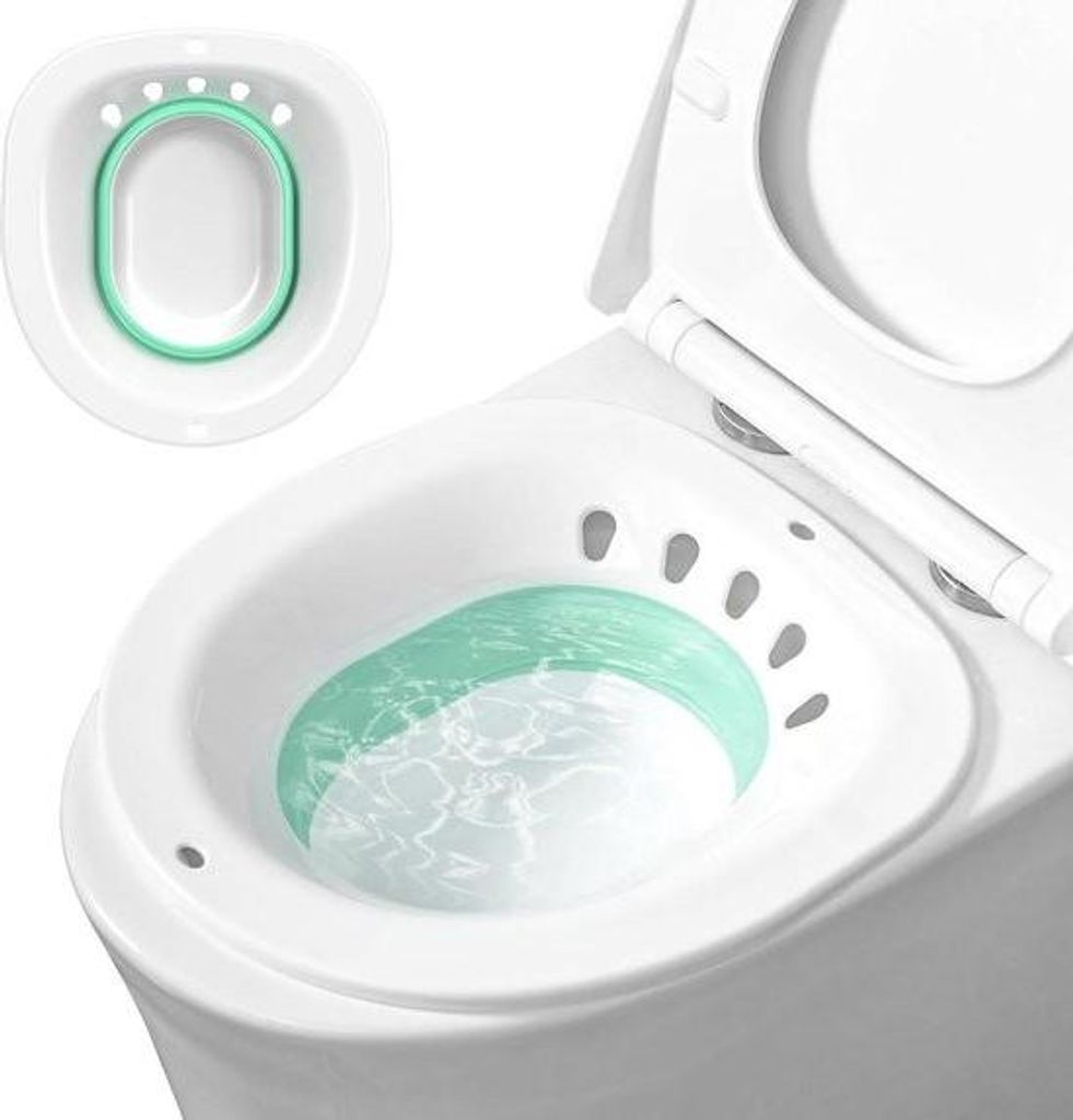 Faltbare Sitzwanne für Toilette – Bidet-Einsatz – 1 Stück