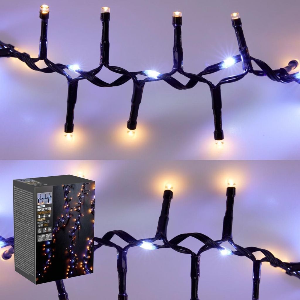 Lampki choinkowe 710 LED - Biały / Ciepły biały Zdjęcie produktu 
