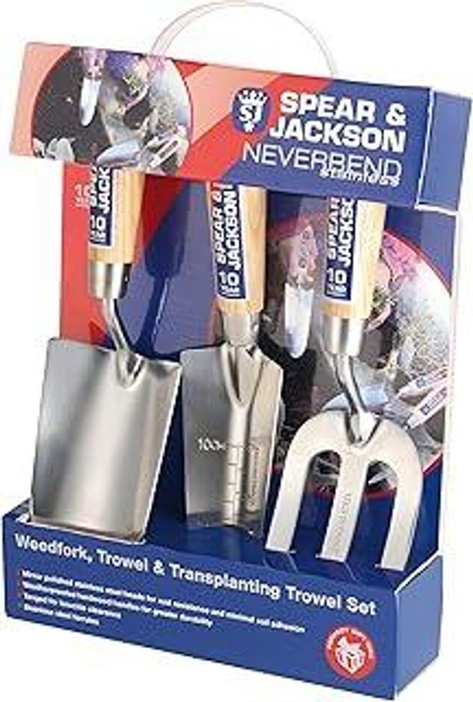 Spear & Jackson 3056GS Neverbend Edelstahl-Geschenk-Set, 3-teilig