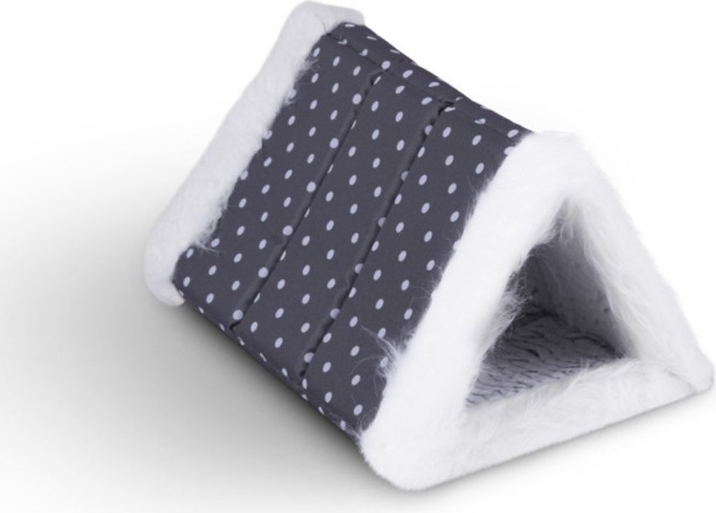 Tunnel pour chat / Lit pour chat 2 en 1, gris foncé (R) Image du produit 