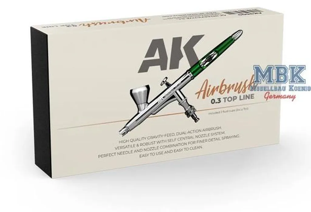 Aérographe AK-9600 0,3 mm : Fini les Bouchages pour vos Maquettes