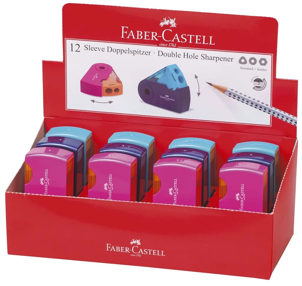 Temperamatite Faber-Castell Sleeve Trend 19 - Design Ergonomico e Pulito