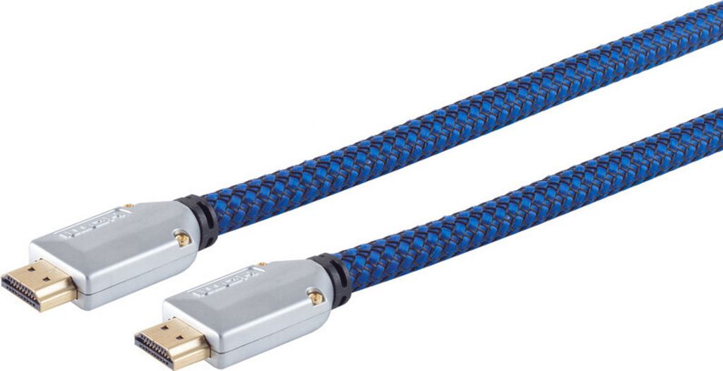 HDMI A-St./HDMI A-St. Metall-St. verg sw-blauer 3m