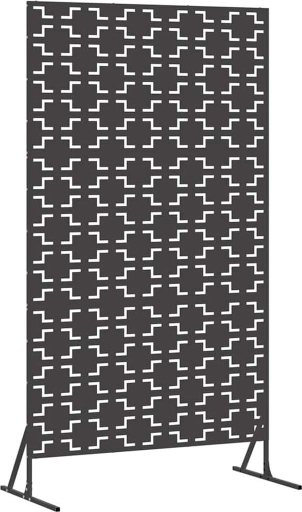 vidaXL Sichtschutz Schwarz 100 x 50 x 180 cm Stahl