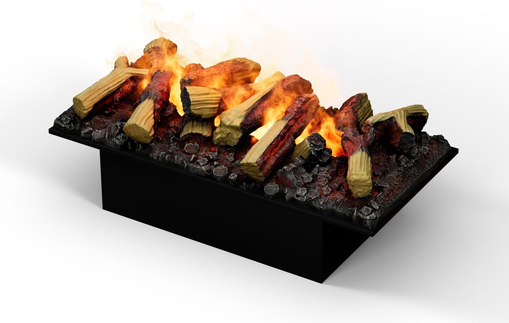 Noble Flame Fire Line Multi Wood mit Dekoholz: 720 mm - Festwasseranschluss