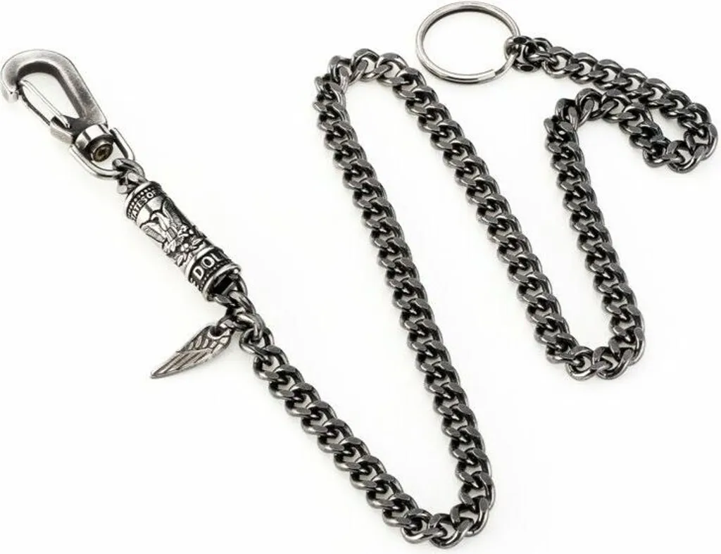 Bijou pendentif rectangulaire pour homme AN Jewels en acier gris métal
