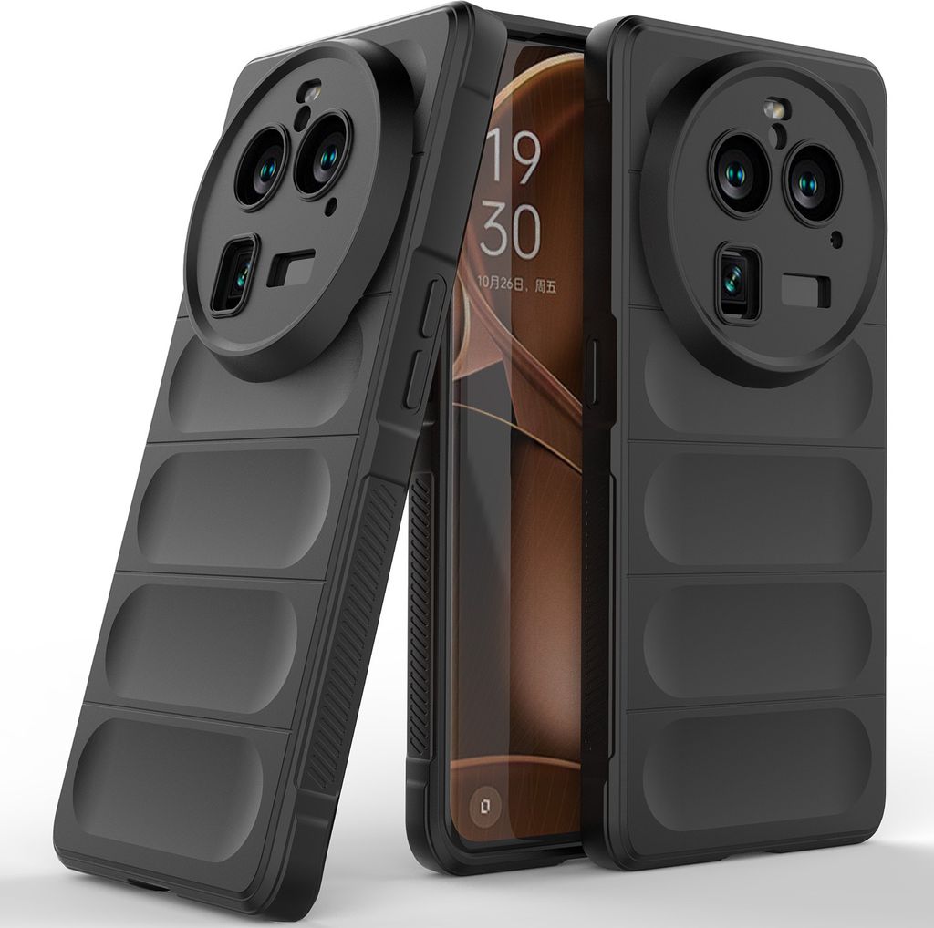 OPPO Find X6 Pro Hülle, Weich TPU Silikon Stossfest Anti-rutsch Schutzhülle für OPPO Find X6 Pro Schwarz