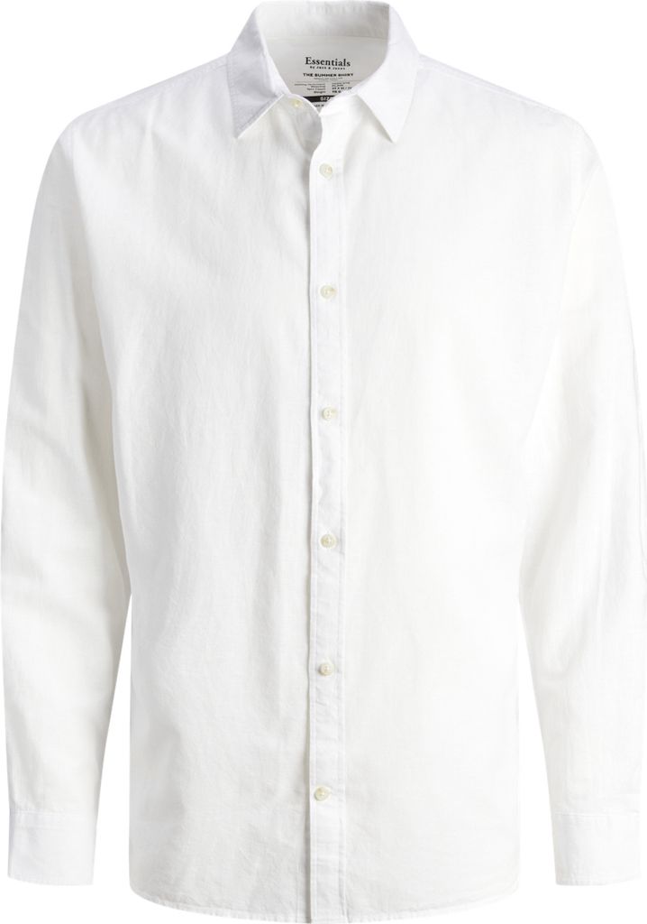 Jack & Jones Linnen Shirt Weiss - Große M
