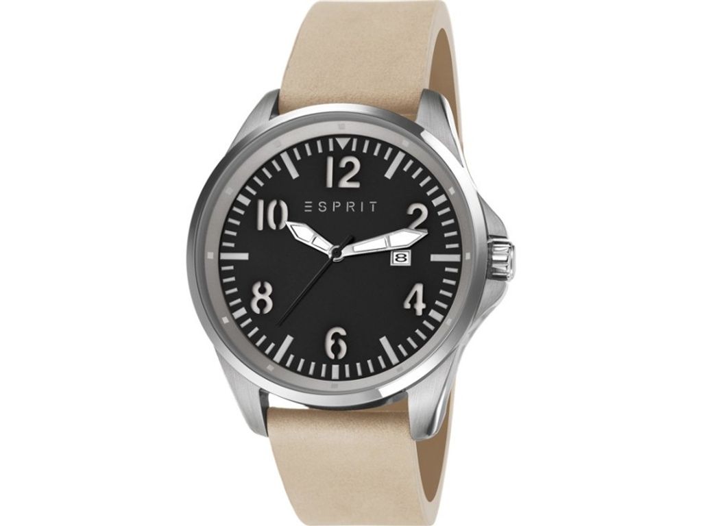 Esprit Herren-Armbanduhr Analog Quarz Leder ES107601001 Produktbild 