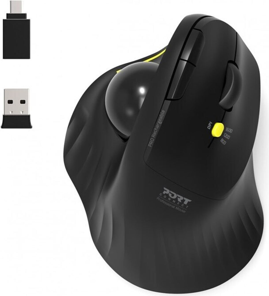 Port 900719 Port MOUSE ERGONOMIC RECHARGEABLE BLUETOOTH Productafbeelding 