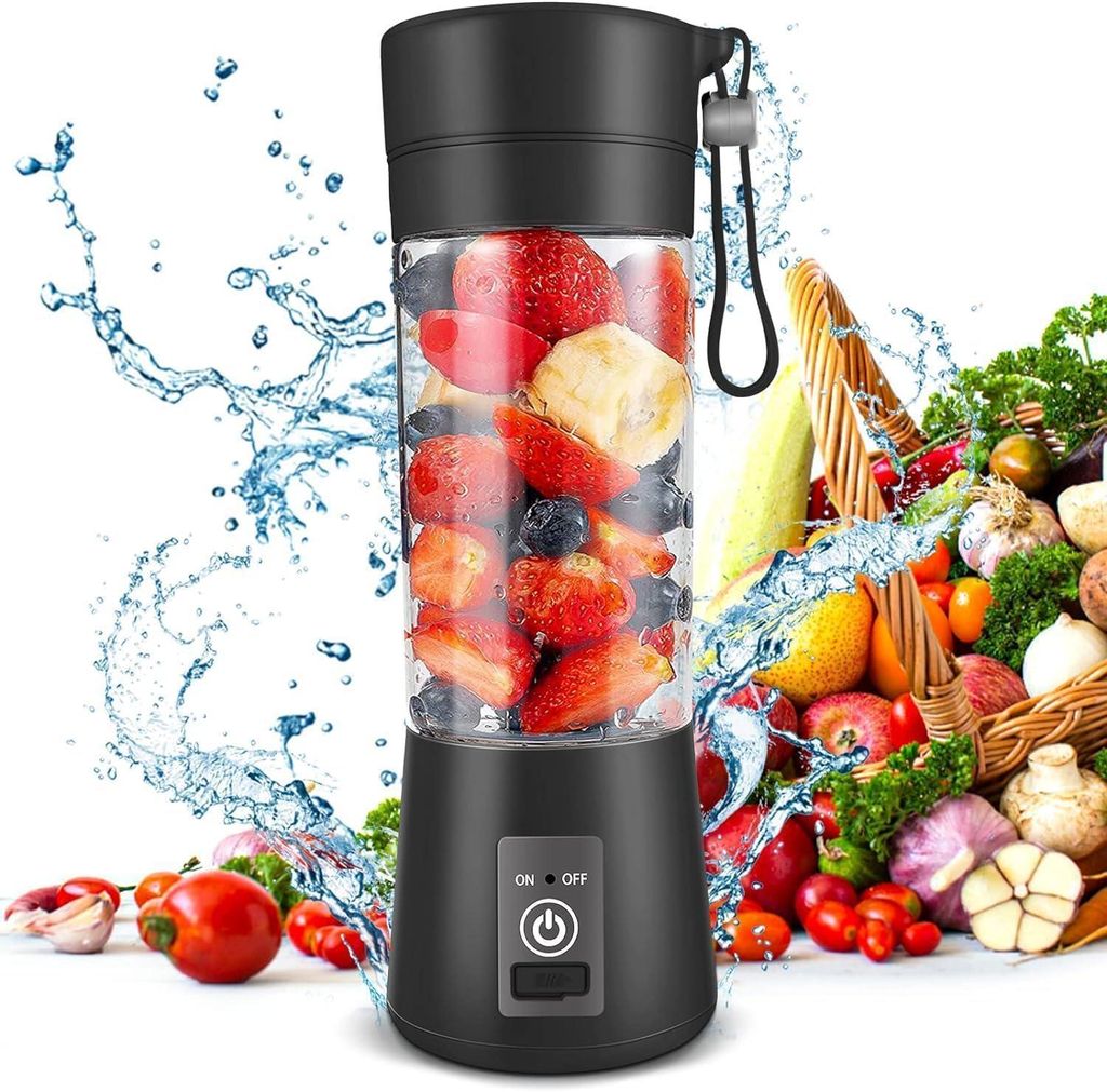 Tragbarer Mixer, 380ml USB-Lade Mixer, 6 Klingen Produktbild 