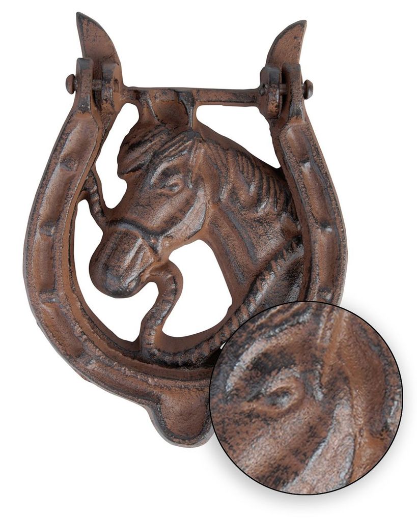 Heurtoir De Porte Lion En Fer - Style Antique, 16 Cm, Sculpture Décorative, Neuf