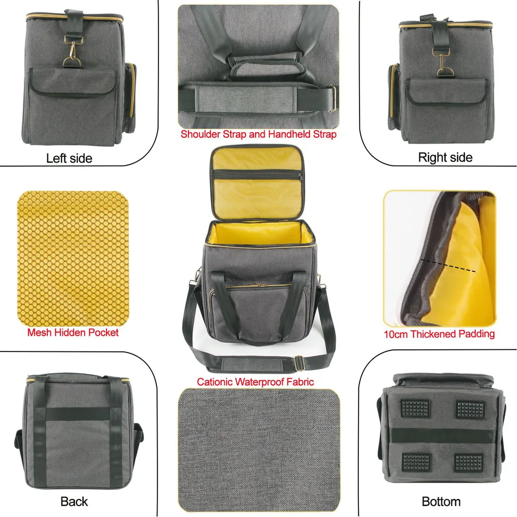 Sac vinyle antichoc avec fond matelassé et sangle ajustable - 17