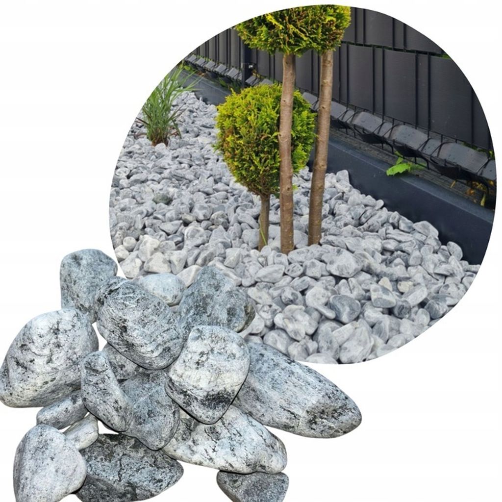 Zierkies Silver 2–4 cm 5 kg – Grauer Naturstein für Garten und Dekoration