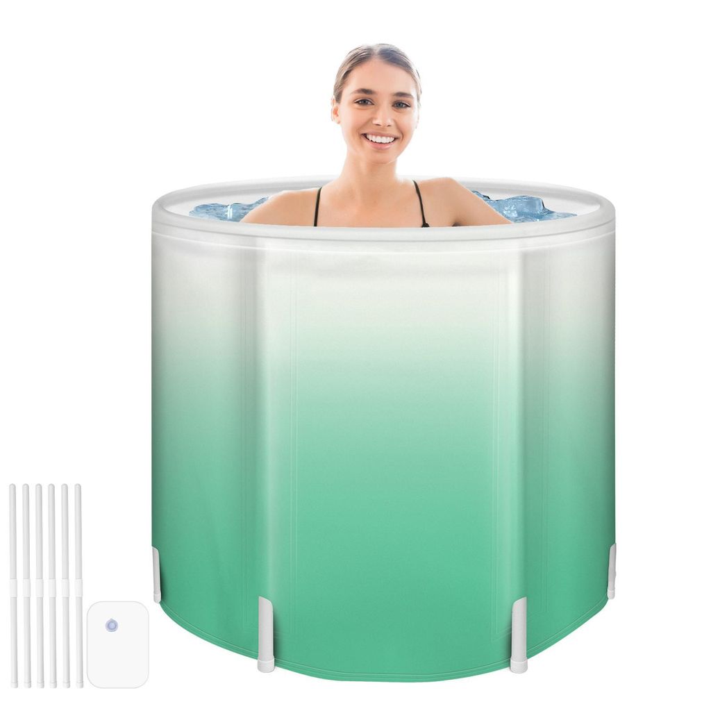 Tragbare Klappbadewanne für Erwachsene Ideal für Camping, Heimgebrauch und Spas Aus strapazierfähigem PVC-Material