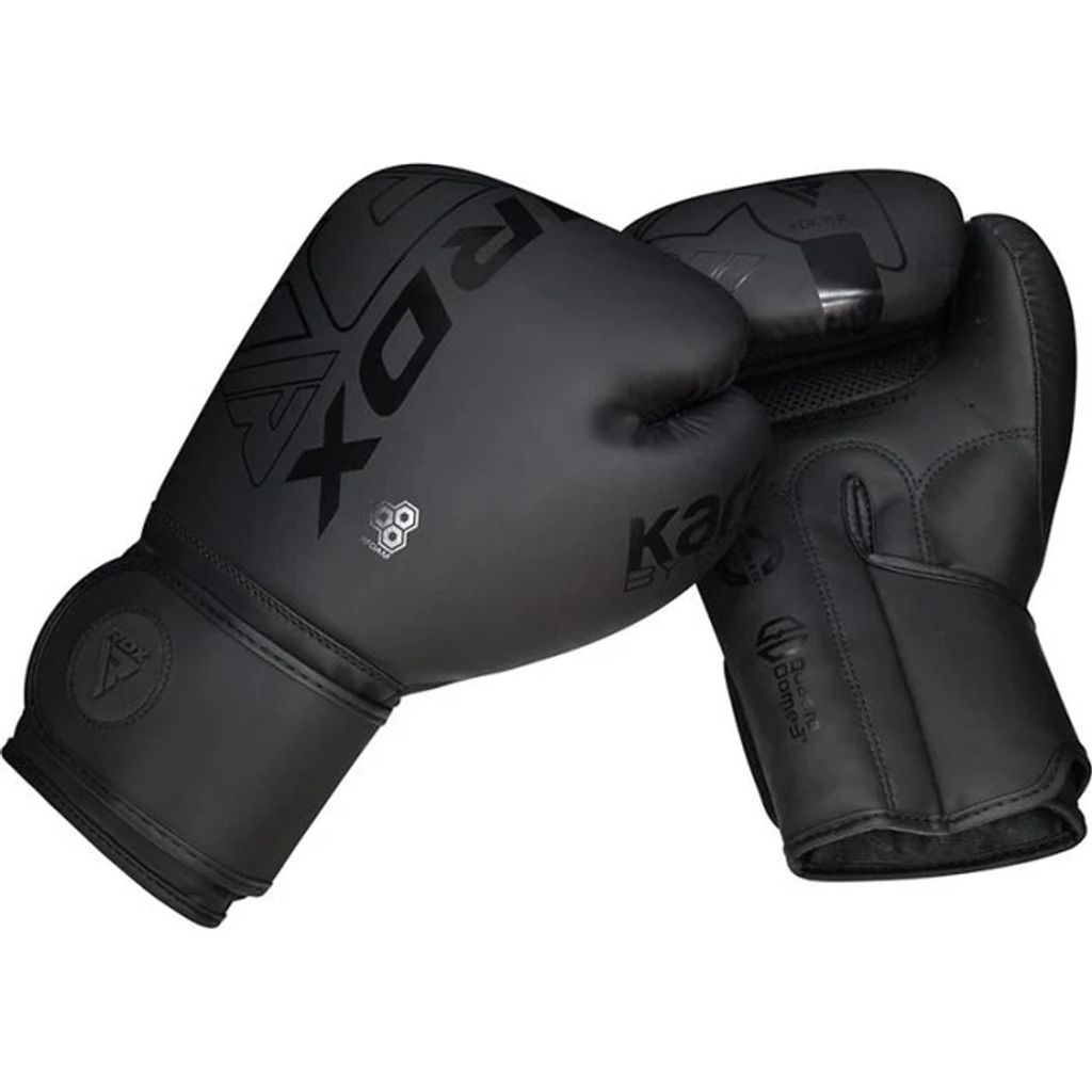 Rękawice bokserskie RDX Sports F6 Kara - 16 uncji czarne Zdjęcie produktu 