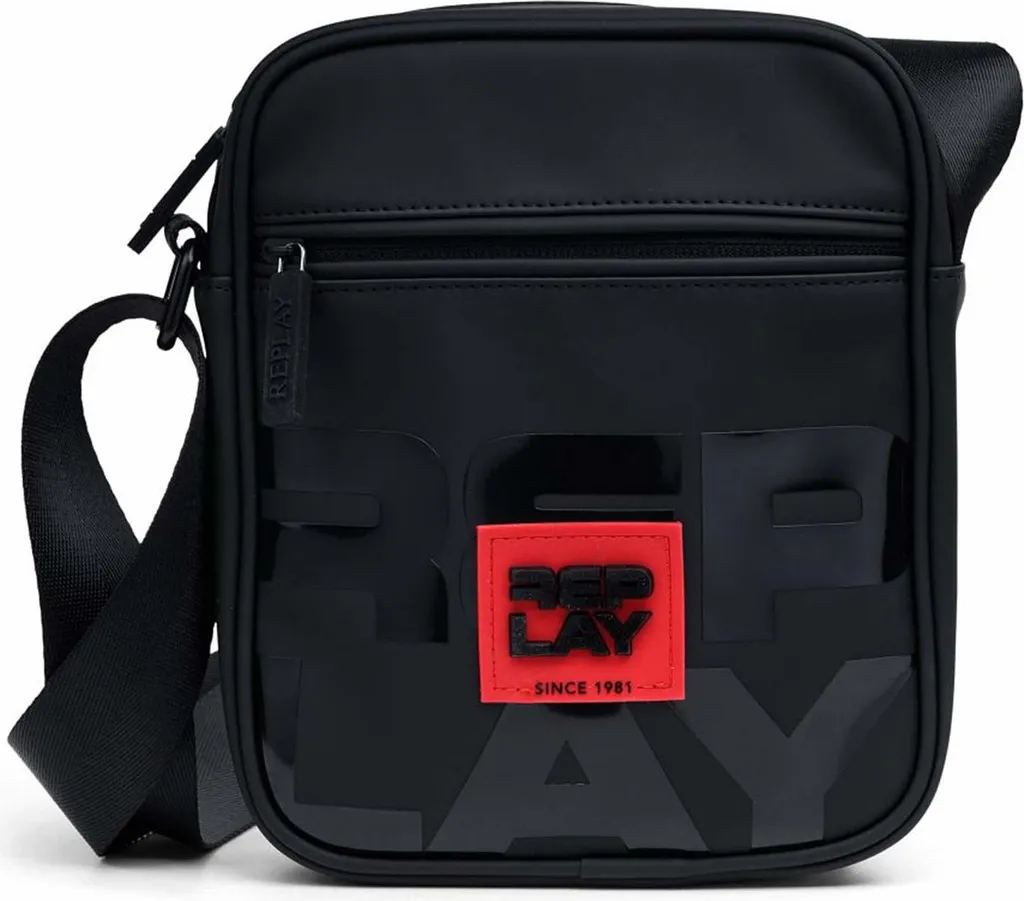 REPLAY Reporter Bag Black - Borsa Tracolla Tecnica Uomo Colore Nero