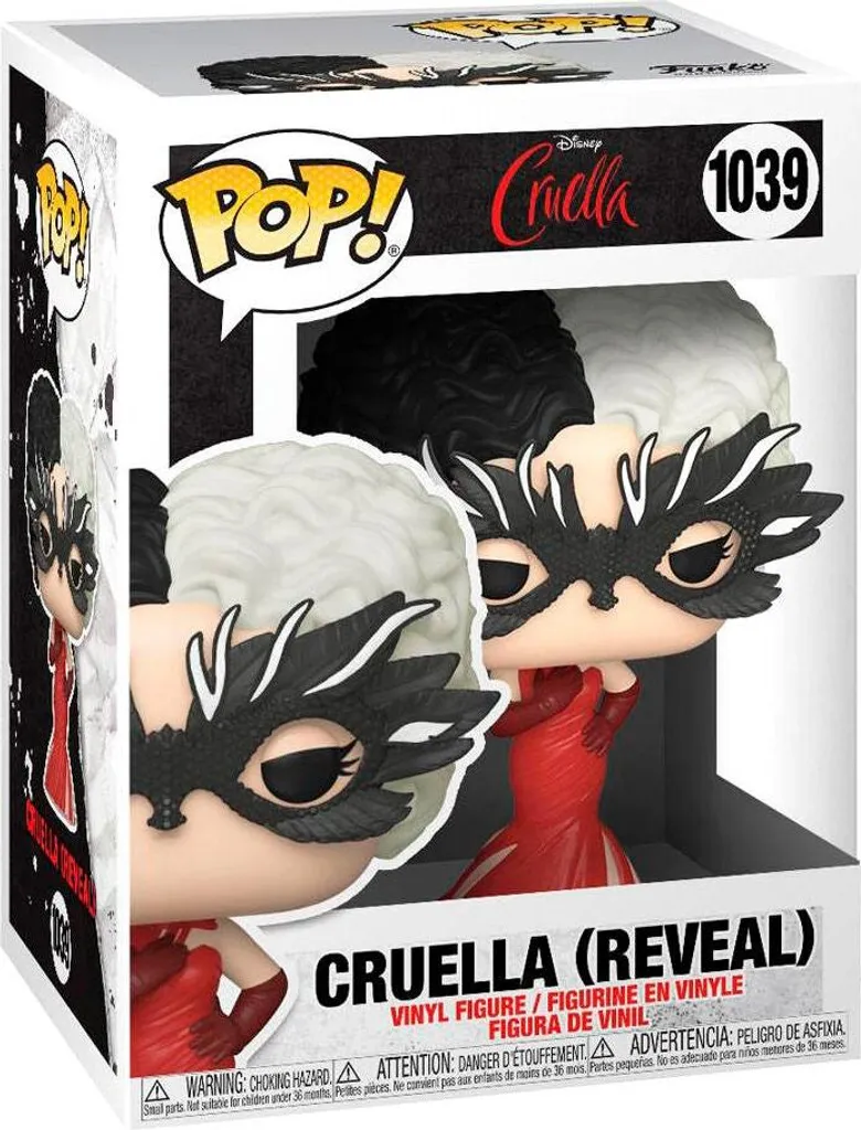 Figurine POP Disney Cruella Reveal avec boîte vitrine originale