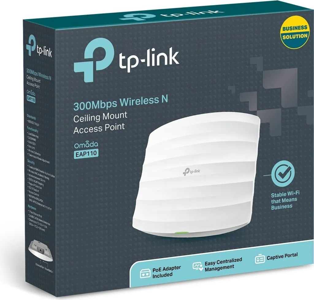 Point d'Accès Wi-Fi Professionnel EAP110 pour Bureaux et Commerces PoE - 19