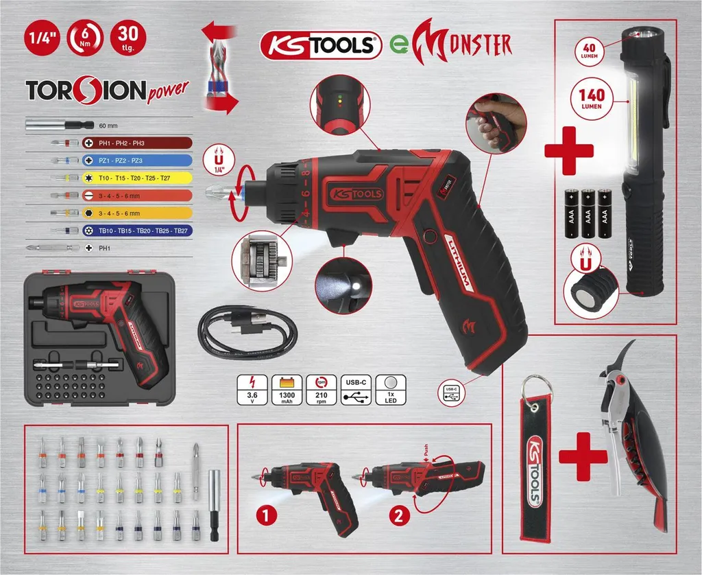 KS TOOLS eMONSTER Werkzeug Adventskalender - 8