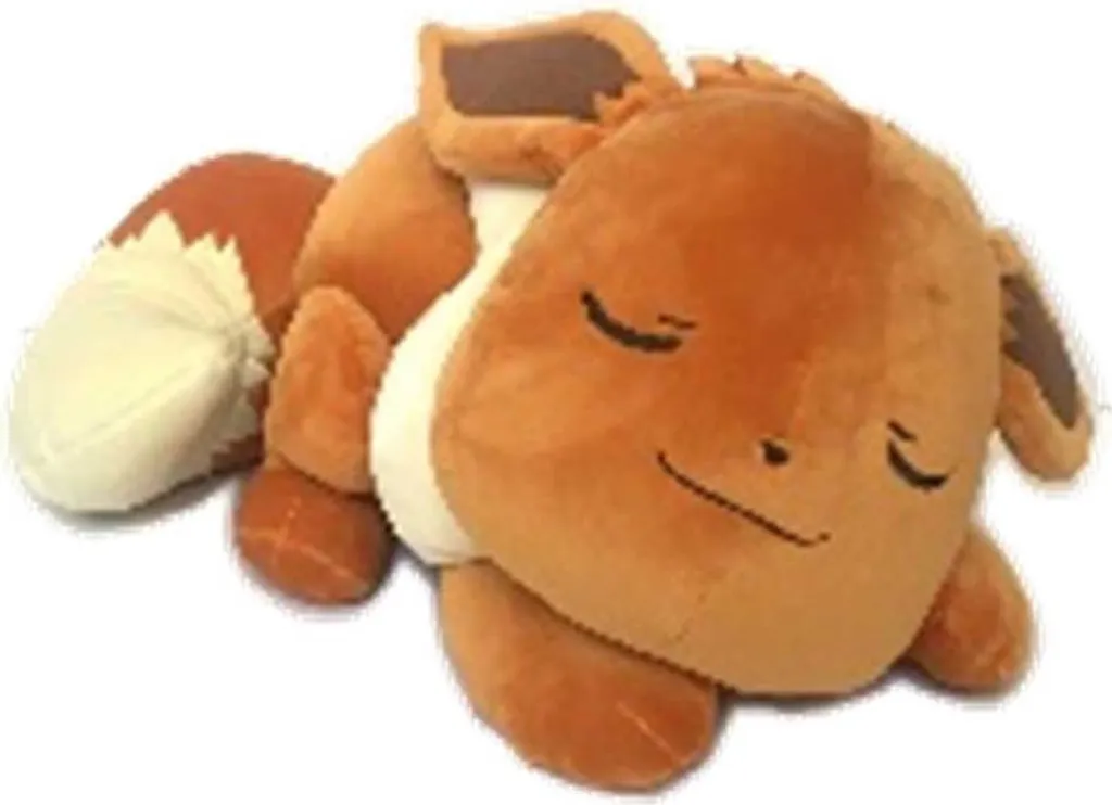 Grande Peluche Pokémon Évoli Endormi de 46 cm pour Enfant et Fan