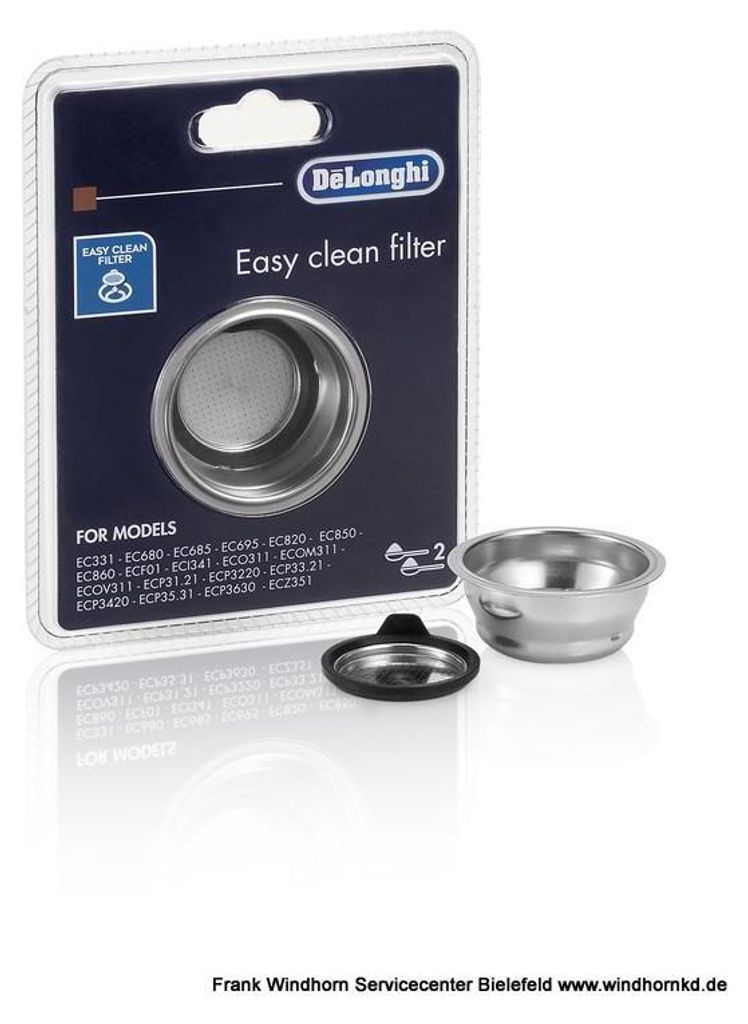 Delonghi 2-Tassenfilter EasyClean 61,5mm DLSC401 Produktbild 