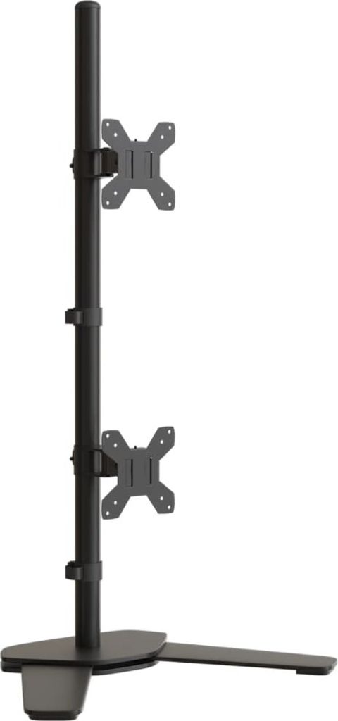 vidaXL Stolní držák pro 2 monitory Černá ocel VESA 75/100 Obrázek produktu 