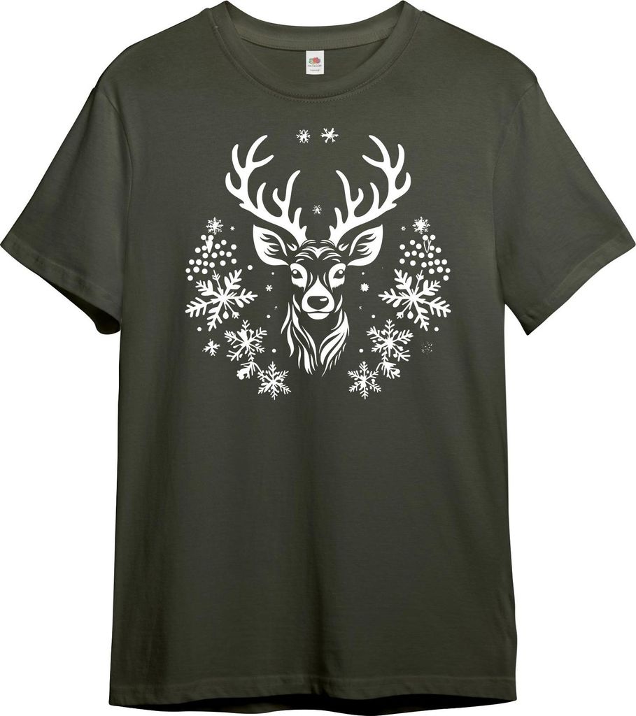 PAULGOS Herren T-Shirt "Weihnachtshirsch"