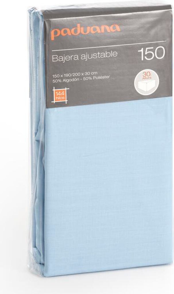 Paduana Spannbetttuch Hellblau 90 x 30 x 200 cm