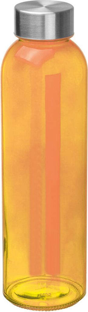 Trinkflasche / aus Glas / Füllmenge: 500ml / Farbe: orange