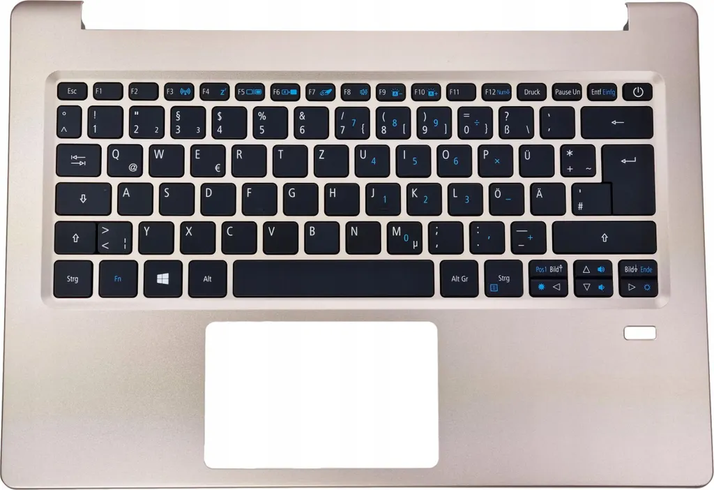 Clavier Acer avec Coque Supérieure Allemand QWERTZ Noir Original