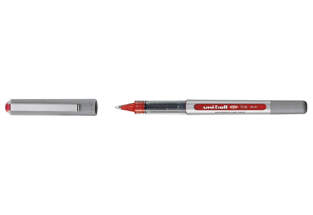 Mitsubishi Tintenroller UNI UB EYE UB-157 0,4mm rot Produktbild 