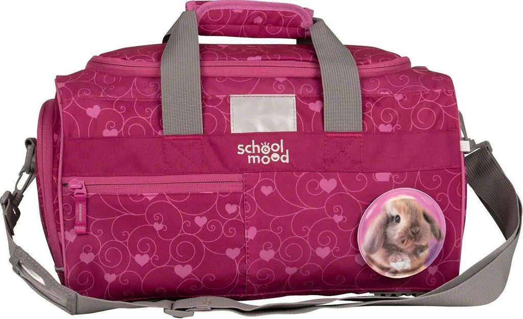 School-Mood Sac de Sport Hannah Framboise pour École et Loisirs Enfants