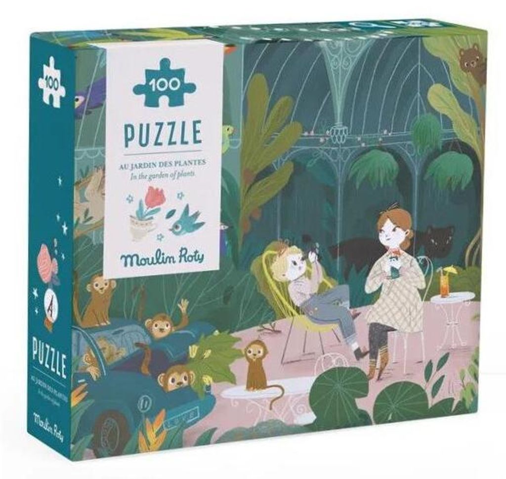 Puzzle Zwischen Pflanzen, Moulin Roty