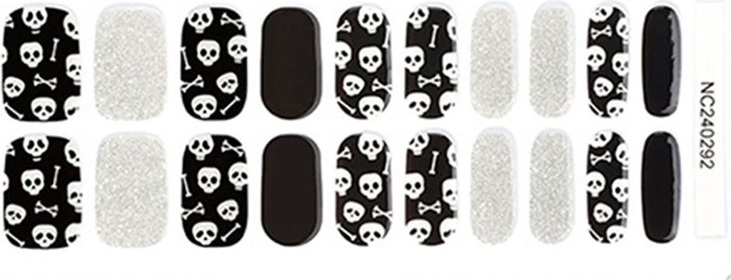 INF Halloween Nagelsticker zum Aufkleben, Selbstklebend, Leuchtend, 20 Stück