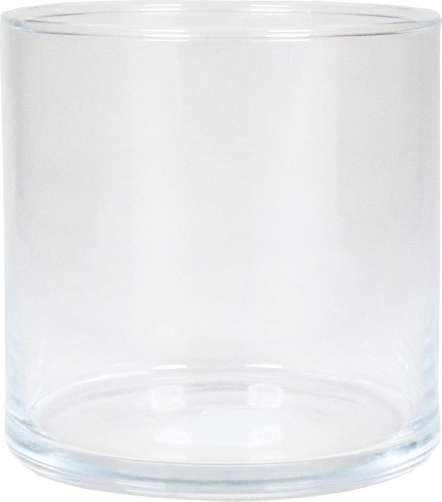 INNA-Glas Kerzen Glas Zylinder Sanya Ocean, klar, 10 cm, Ø 10,1 cm - Vase transparent