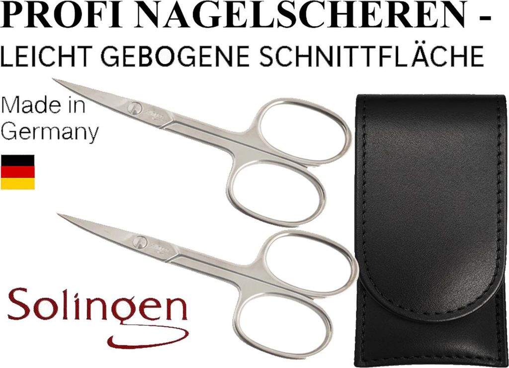 2x nůžky na nehty Solingen z tvrzené oceli - extra ostré se Obrázek produktu 