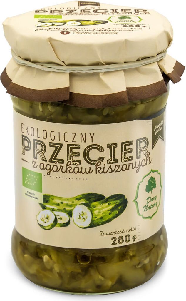 PRZECIER Z OGÓRKÓW KISZONYCH280 g - DARY NATURY Zdjęcie produktu 
